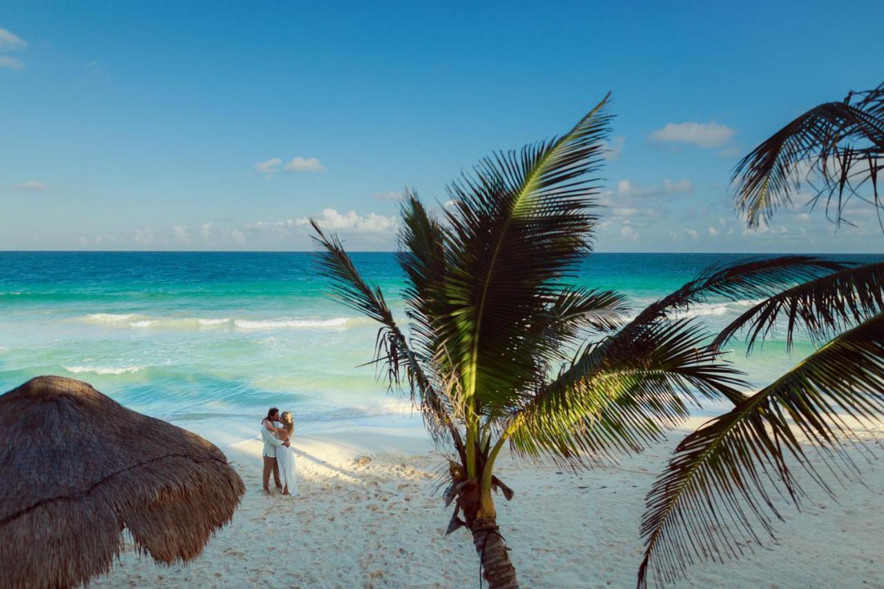 Villa Destiny Tulum Beach Front Luxury Villa Bagian luar foto
