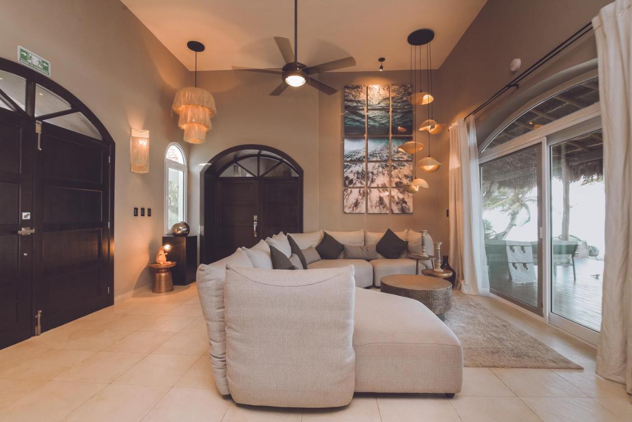 Villa Destiny Tulum Beach Front Luxury Villa Bagian luar foto