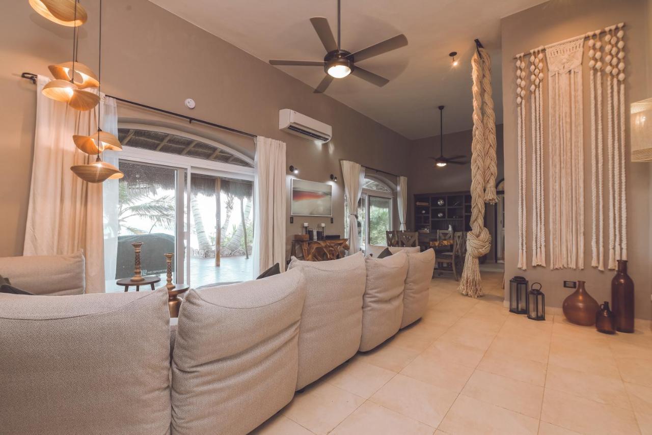 Villa Destiny Tulum Beach Front Luxury Villa Bagian luar foto