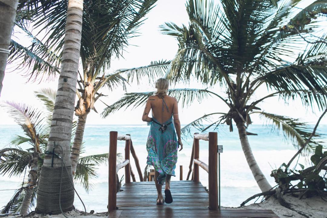 Villa Destiny Tulum Beach Front Luxury Villa Bagian luar foto