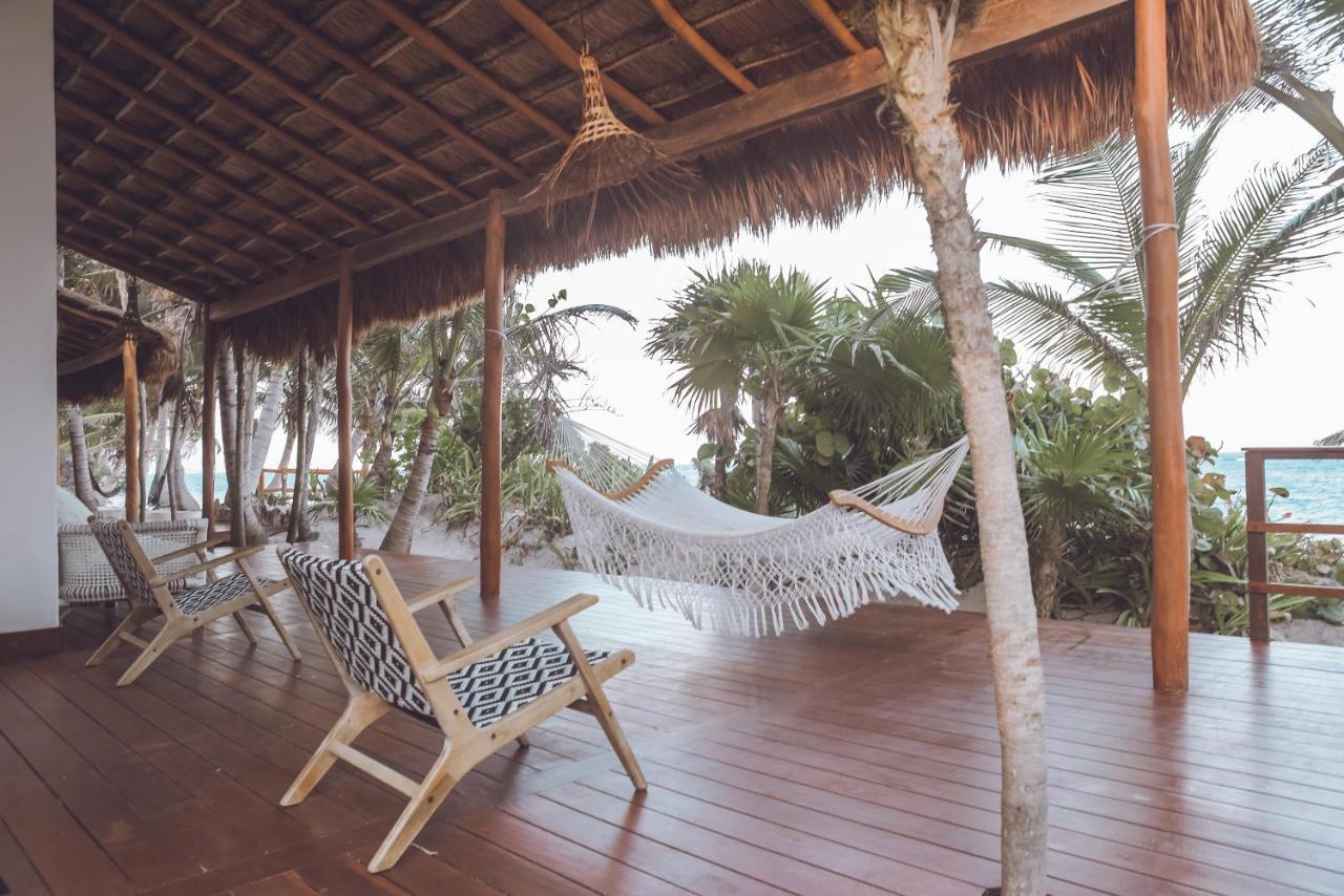 Villa Destiny Tulum Beach Front Luxury Villa Bagian luar foto