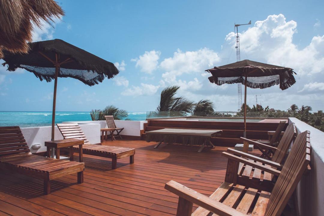 Villa Destiny Tulum Beach Front Luxury Villa Bagian luar foto