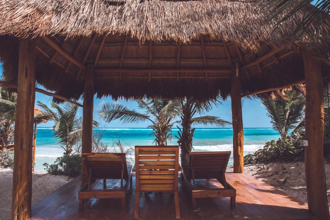 Villa Destiny Tulum Beach Front Luxury Villa Bagian luar foto