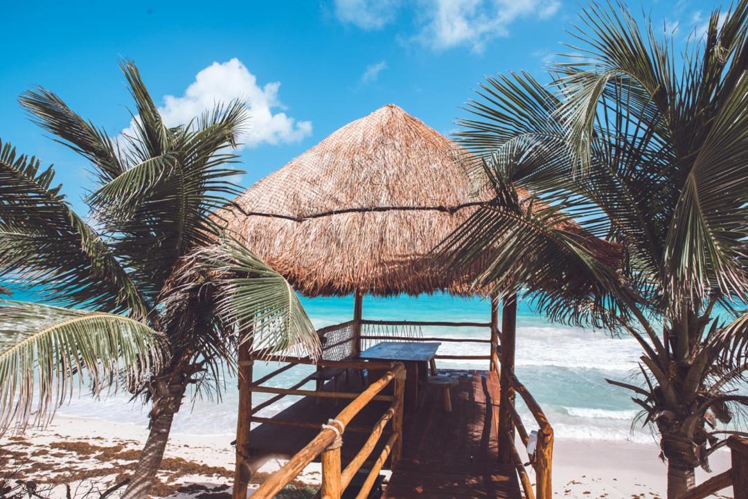 Villa Destiny Tulum Beach Front Luxury Villa Bagian luar foto