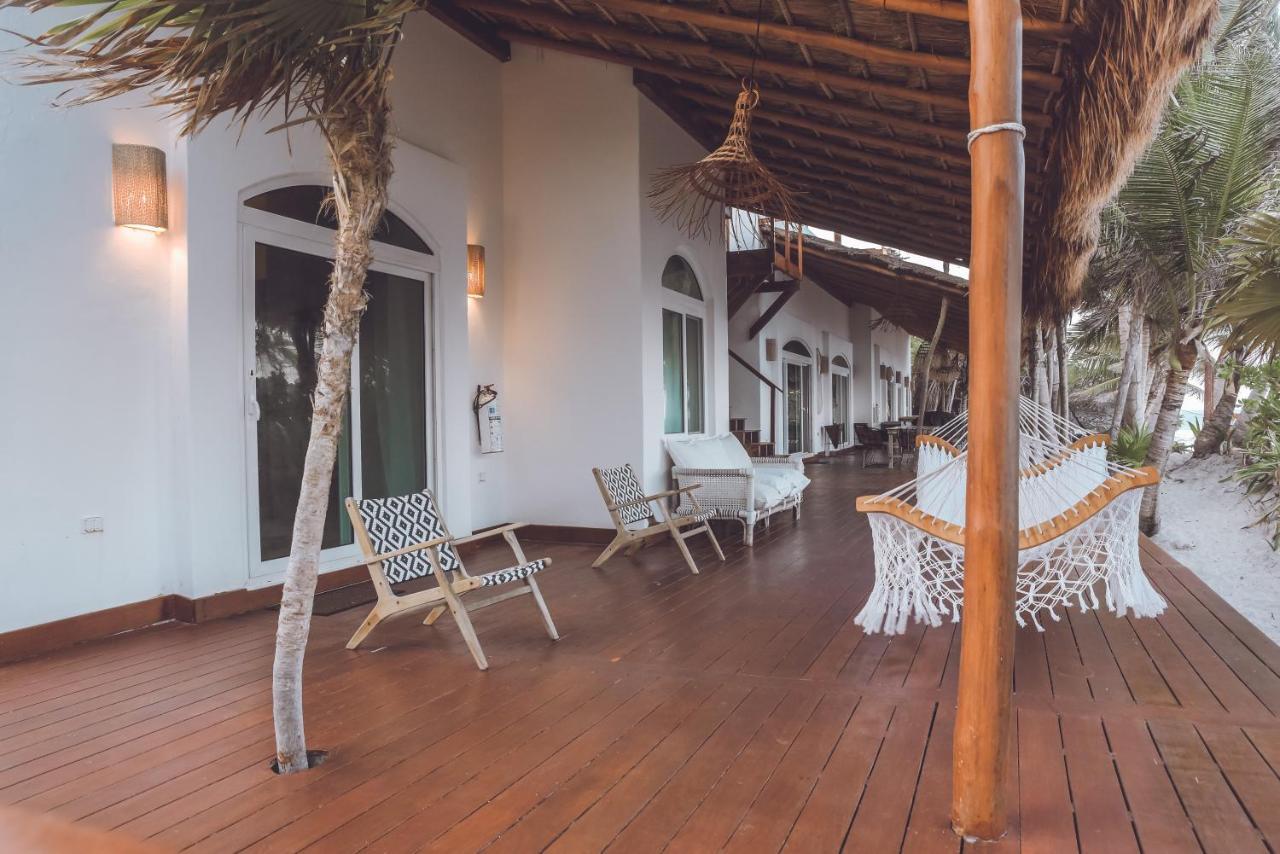 Villa Destiny Tulum Beach Front Luxury Villa Bagian luar foto